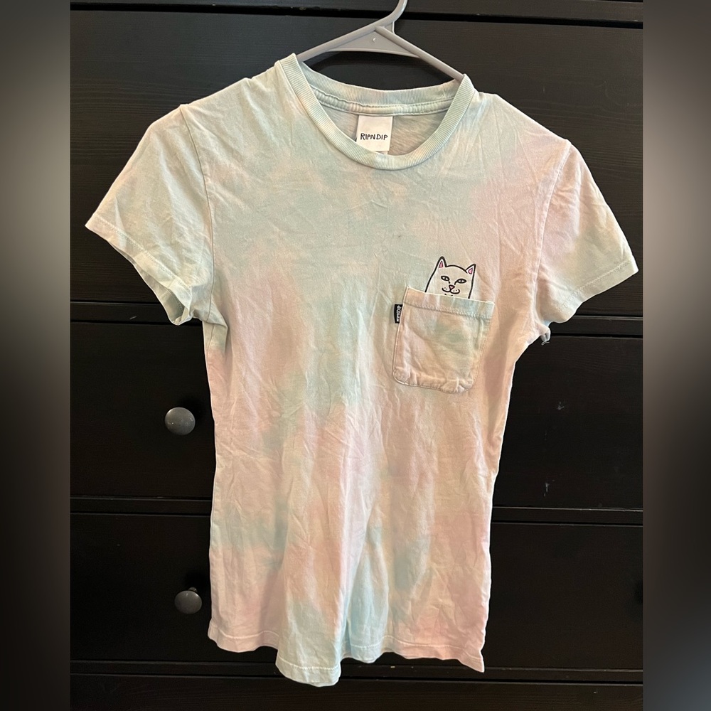 RIPNDIP Lord Nermal Cotton Candy Tie Dye Shirt Size XS